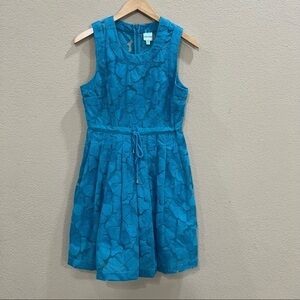 Anthro. Plenty By Tracy Reese Women’s Blue Floral Lined Dress Sz 4 Party Wedding